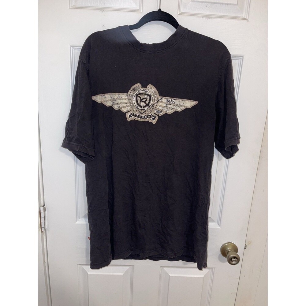 Rocawear Wings Logo Men's Brown T-Shirt Size Large